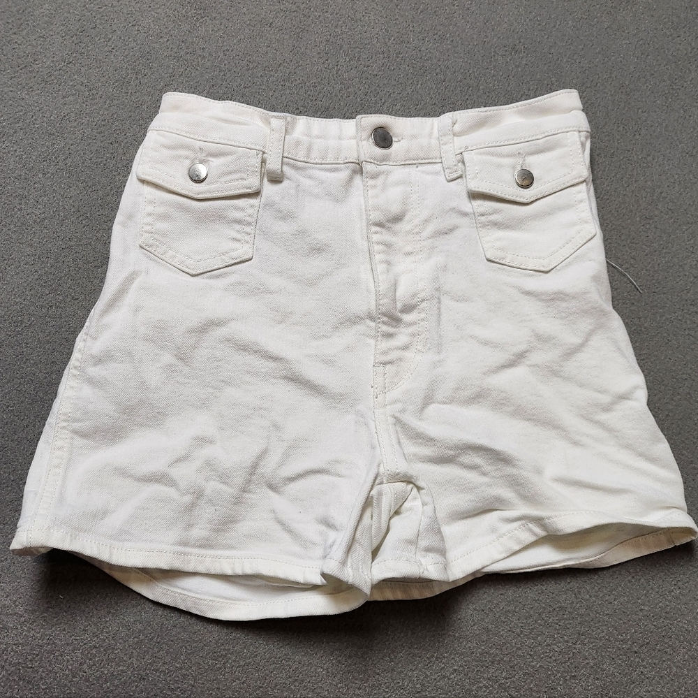 White Denim Shorts from H&M Conscious Collection